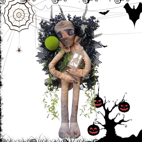 Halloween Türkranz | 3D Halloween Mumienkranz - Deko Girlande Für Draußen Haus Garten Terrasse Vorgarten Halloween Türkranz | 3D Halloween Mumienkranz - Deko Girlande Für Draußen Haus Garten Terrasse Vorgarten von Generisch