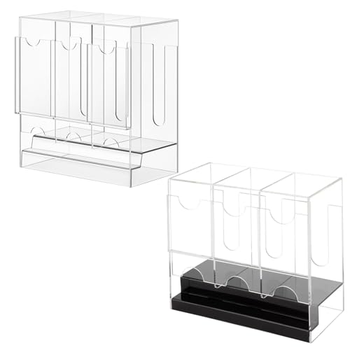 Handelskarte Booster Pack Organizer - Acryl 3 -Slot -Deckspender | Kartenspeicherbox, Display -Koffer -Protektor -Container für Handelskarten, Desktop Shelf Home Collection Dispensing, 8.74x5x9.45 Handelskarte Booster Pack Organizer - Acryl 3 -Slot -Deckspender | Kartenspeicherbox, Display -Koffer -Protektor -Container für Handelskarten, Desktop Shelf Home Collection Dispensing, 8.74x5x9.45 von Generisch
