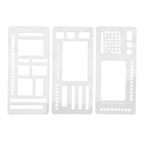 Handgefertigte Flexible Datensatzvorlage | 13.4x5.8cm Journaling Supplies | Journal Bistcils Kit | 3 Stücke Zeichnen Schablone Set Für Stifte, Highlighters & Gel -Stifte | Kreative Werkzeuge Für Kugel Handgefertigte Flexible Datensatzvorlage | 13.4x5.8cm Journaling Supplies | Journal Bistcils Kit | 3 Stücke Zeichnen Schablone Set Für Stifte, Highlighters & Gel -Stifte | Kreative Werkzeuge Für Kugel von Generisch