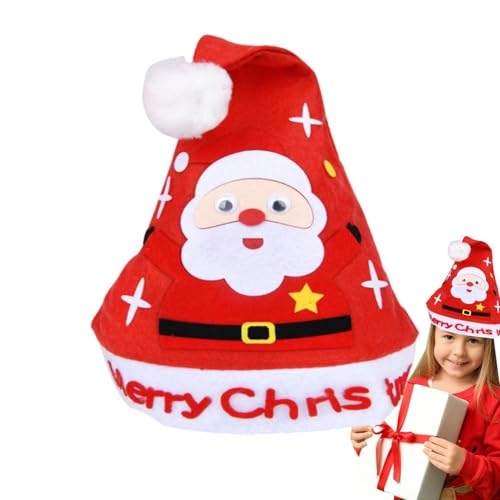 Handgefertigtes Weihnachtsmützen-Set, handgefertigtes Weihnachtsmützen-Set,Cartoon-Weihnachtsmützen-Bastelset | Zubehör für die Herstellung von Weihnachtsmützen, Weihnachts-Bastelzubehör für Zuhause, Handgefertigtes Weihnachtsmützen-Set, handgefertigtes Weihnachtsmützen-Set,Cartoon-Weihnachtsmützen-Bastelset | Zubehör für die Herstellung von Weihnachtsmützen, Weihnachts-Bastelzubehör für Zuhause, von Generisch
