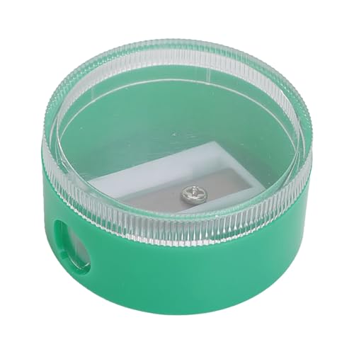 Handgehaltener Buntstiftspitzer, A nspitzer Bleistift Spitzer, A nspitzer mit Behälter, für Preise im Klassenzimmer, Schule Büro Studenten, Zufällige Farbe (Green, One Size) von Generisch