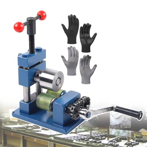 Handgekröpfte Schmuckwalzmühle mit Rundfunktion, Metallpressbieger für Heimwerker und kommerzielle Schmuckherstellung von Generisch