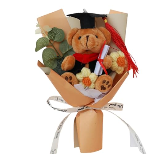 Handgemachter Gehäkelter Blumenstrauß, Bärenstrauß Plüschstrauß | Handgefertigte Häkelblumen | Gewebter Plüschstrauß. Langlebiges Blumenarrangement für Absolventen Handgemachter Gehäkelter Blumenstrauß, Bärenstrauß Plüschstrauß | Handgefertigte Häkelblumen | Gewebter Plüschstrauß. Langlebiges Blumenarrangement für Absolventen von Generisch