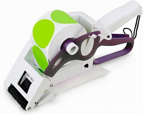 Handheld-Etikettenapplikator, tragbarer Aufkleberspender für 2,5 - 7,6 cm Etikettenrollen, flaches und rundes Flaschenetikettierwerkzeug mit TPR-Gummirolle und PP-Griff Handheld-Etikettenapplikator, tragbarer Aufkleberspender für 2,5 - 7,6 cm Etikettenrollen, flaches und rundes Flaschenetikettierwerkzeug mit TPR-Gummirolle und PP-Griff von Generisch