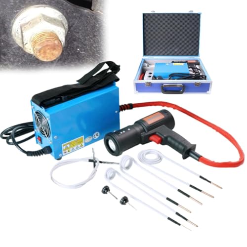 Handheld Induktionsheizung Werkzeug zum schnellen Lösen von rostigen Schrauben und Muttern, 1500W 220V Magnetischer Heizbolzenentferner mit tragbarer Aufbewahrungsbox, ideal für Maschinenreparatur von Generisch