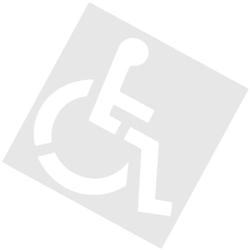 Handicap Parking Stencil, 33x36 Inch Silicone Template, Foldable Flexible Stencil, 1mm Thick Durable Sheet, For Pavement Painting Parking Lots Driveways, 44.09x40.94 In, 1 Piece von Generisch