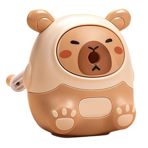 Handlicher Bleistiftspitzer Für Kinder,Tragbarer Bleistiftspitzer Für Schule | 2-in-1 cartoon schreibtischlampe mit bleistiftspitzer Für Schüler Mädchen (Khaki2) von Generisch