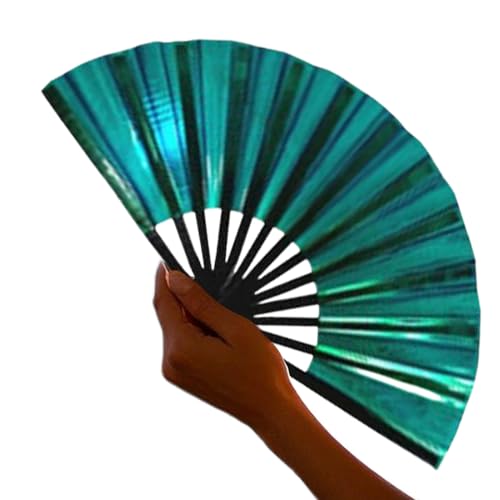 Handlüfter für Frauen faltbar, Handlüfter faltbar - Großer Handwerksfallerlüfter | Chinesische japanische Foto -Requisiten, Modeaccessoires mit Holzrahmen für Tanzen, Cosplay, Partydekorationen Handlüfter für Frauen faltbar, Handlüfter faltbar - Großer Handwerksfallerlüfter | Chinesische japanische Foto -Requisiten, Modeaccessoires mit Holzrahmen für Tanzen, Cosplay, Partydekorationen von Generisch