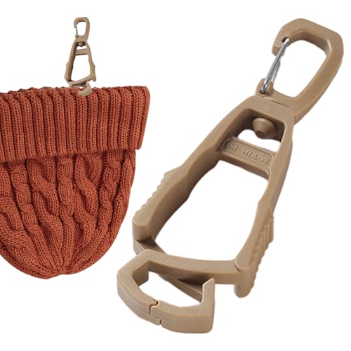 Handschuhgürtelclips - 1PC Heavy Duty Clip | Arbeit Handschuhe Inhaber Klemme Sicherheitsorganisator Tool | Zickzack -Griffclip mit rotbarer Schnalle für Handschuhe Tasten Handtuch Taschenlampe Becher von Generisch