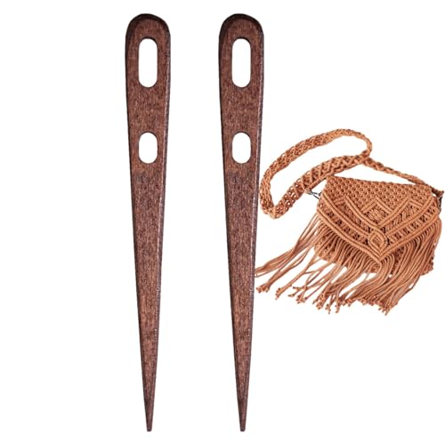 Handstricknadeln aus , Nähnadeln mit großem Öhr, handgefertigtes Bindewerkzeug, 2 Stück, große zweiäugige Webnadel, Tapisserie-Nadel zum Häkeln, Stricken und Häkelzubehör für handgefertigte Handstricknadeln aus , Nähnadeln mit großem Öhr, handgefertigtes Bindewerkzeug, 2 Stück, große zweiäugige Webnadel, Tapisserie-Nadel zum Häkeln, Stricken und Häkelzubehör für handgefertigte von Generisch
