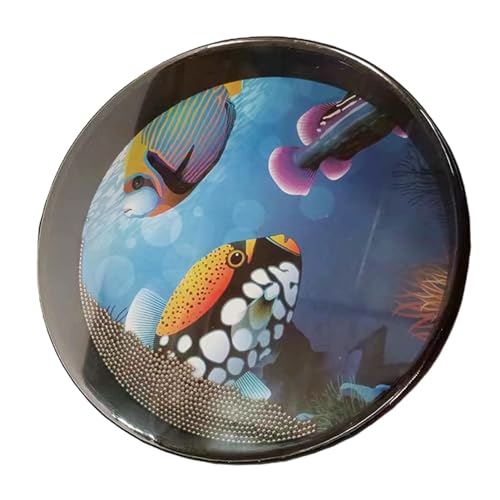 Handtrommel für Kinder, Komfort-Sound, Seetrommel, integrierte Metallperlen, sanfter Meeres-Sound, Musiktrommel für musikalisches Lernwerkzeug Handtrommel für Kinder, Komfort-Sound, Seetrommel, integrierte Metallperlen, sanfter Meeres-Sound, Musiktrommel für musikalisches Lernwerkzeug von Generisch