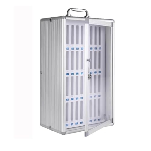 Handy-Schließfach aus Aluminiumlegierung mit Schloss und 36 Löchern, für Klassenzimmer-Prüfungen und Arbeitsplatzorganisation von Generisch