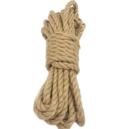 Hanfseil, Juteseil, Juteschnur.Natur Tau Seil Kordel, 100% Natur Hanfseil,Bastelschnur für Garten, DIY Kunsthandwerk,5Meter,10mm Hanfseil, Juteseil, Juteschnur.Natur Tau Seil Kordel, 100% Natur Hanfseil,Bastelschnur für Garten, DIY Kunsthandwerk,5Meter,10mm von Generisch