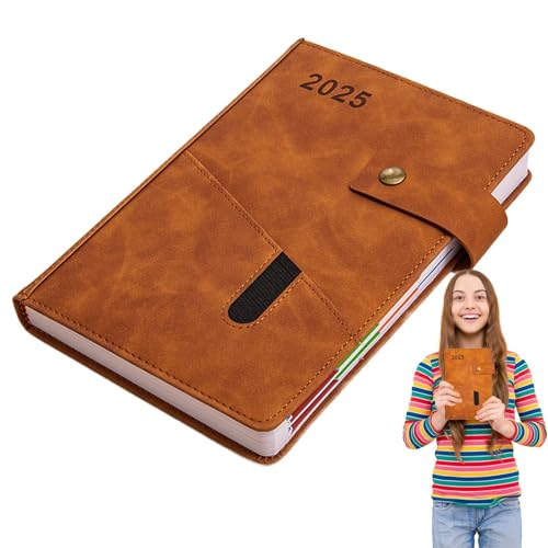 Hardcover Planer Notizbuch, 2025 PU Leder Tagesplaner 21,5 x 14,5 cm, 365 Tage Notizblock, eleganter Zeitplan und Geschäftsplanung, Veranstaltungsbuch für Arbeit, Studium Hardcover Planer Notizbuch, 2025 PU Leder Tagesplaner 21,5 x 14,5 cm, 365 Tage Notizblock, eleganter Zeitplan und Geschäftsplanung, Veranstaltungsbuch für Arbeit, Studium von Generisch