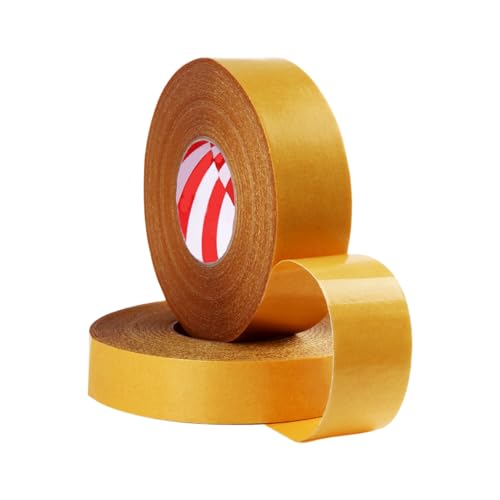 Hartholzboden -Teppichklebeband, doppelseitiges Klebeband | Gelbes Doppelstabraster Teppichband | Außenteppichkleberrolle, Hochleistungsmontagekleber Teppich fester Sticky Roll für Holzböden, Fliesenb Hartholzboden -Teppichklebeband, doppelseitiges Klebeband | Gelbes Doppelstabraster Teppichband | Außenteppichkleberrolle, Hochleistungsmontagekleber Teppich fester Sticky Roll für Holzböden, Fliesenb von Generisch