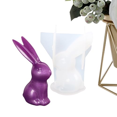 Hasen-Epoxidharz-Gussformen – Hasenformen mit großen Ohren für Kuchendekoration, Langohr-Hasen-Bastelzubehör für Statuen, Schmuck, Ornamente Hasen-Epoxidharz-Gussformen – Hasenformen mit großen Ohren für Kuchendekoration, Langohr-Hasen-Bastelzubehör für Statuen, Schmuck, Ornamente von Generisch