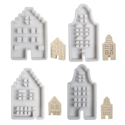 Haus-Harzform, Silikonformen Gießformen, Kreative Kerzenform, Silikonform, leicht zu lösende, waschbare Harzgussform für Epoxidharz-Wachsgips Haus-Harzform, Silikonformen Gießformen, Kreative Kerzenform, Silikonform, leicht zu lösende, waschbare Harzgussform für Epoxidharz-Wachsgips von Generisch