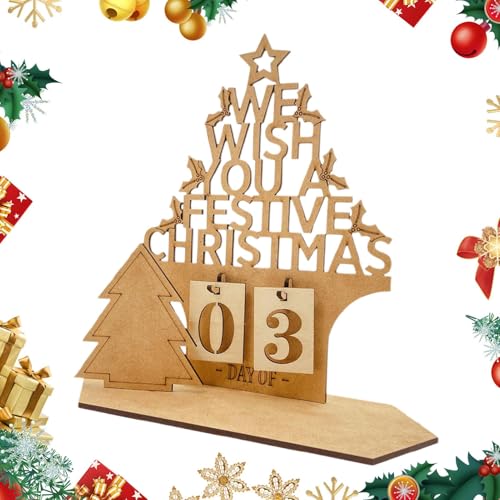 Hausform, 2025 Hausform, Weihnachtskalender, Schreibtischdekoration, Holz, hohles Design, Winterurlaub, Schreibtisch-Ornament für Bauernhaus Hausform, 2025 Hausform, Weihnachtskalender, Schreibtischdekoration, Holz, hohles Design, Winterurlaub, Schreibtisch-Ornament für Bauernhaus von Generisch