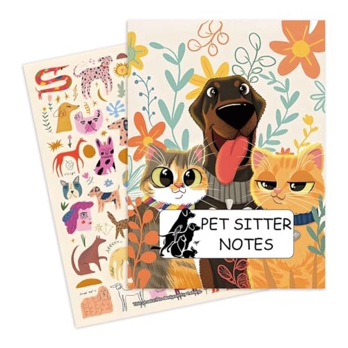 Haustiersitzer-Notizblock, Hunde-Notizblöcke, Katzen-Haftnotizen, lustiger niedlicher Tier-Notizblock, 28,4 cm, Haustier-Namen-Informationsaufzeichnung, Geschenk für Haustierbesitzer Haustiersitzer-Notizblock, Hunde-Notizblöcke, Katzen-Haftnotizen, lustiger niedlicher Tier-Notizblock, 28,4 cm, Haustier-Namen-Informationsaufzeichnung, Geschenk für Haustierbesitzer von Generisch