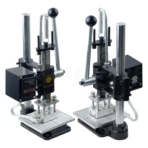 Heißfolien-Stempelmaschine Multifunktionale Heißpressmaschine 5 x 7 cm PU-Leder und Holz Heißprägemaschine mit Skalen-Positionierungsschieber LCD-Bildschirm Heißfolien-Stempelmaschine Multifunktionale Heißpressmaschine 5 x 7 cm PU-Leder und Holz Heißprägemaschine mit Skalen-Positionierungsschieber LCD-Bildschirm von Generisch