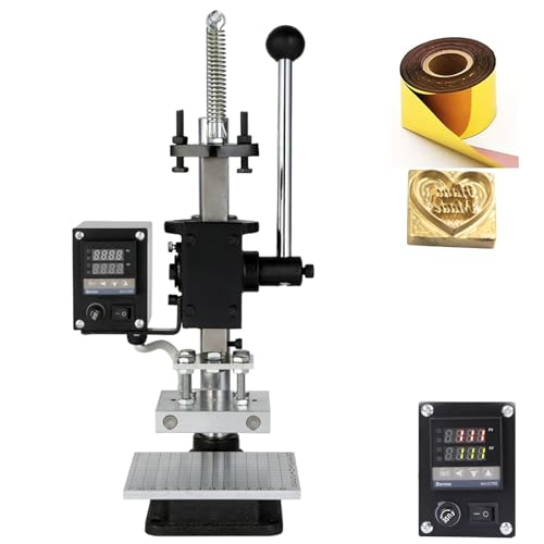 Heißfolien-Stempelmaschine für DIY-Projekte, digitale Prägung und Bronzierung auf PU-Leder und Holz, kompakt und effizient Heißfolien-Stempelmaschine für DIY-Projekte, digitale Prägung und Bronzierung auf PU-Leder und Holz, kompakt und effizient von Generisch