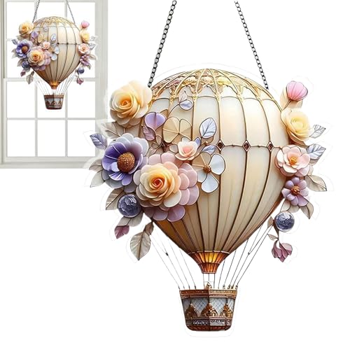 Heißluftballon Dekoration 2 Stück Heißluftballon Solar Acryl 2D Gartendeko Solar Laterne Fensterdeko Hängend Für Garten Fensterdekoration Kinderzimmerdekoration Partydekoration, Geschenkidee Heißluftballon Dekoration 2 Stück Heißluftballon Solar Acryl 2D Gartendeko Solar Laterne Fensterdeko Hängend Für Garten Fensterdekoration Kinderzimmerdekoration Partydekoration, Geschenkidee von Generisch