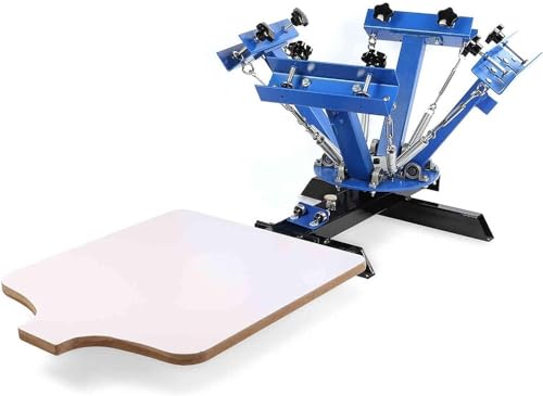 Heißpress-Siebdruckmaschine – 4 Farben, 1-Station-Design für professionellen Stoffdruck Heißpress-Siebdruckmaschine – 4 Farben, 1-Station-Design für professionellen Stoffdruck von Generisch