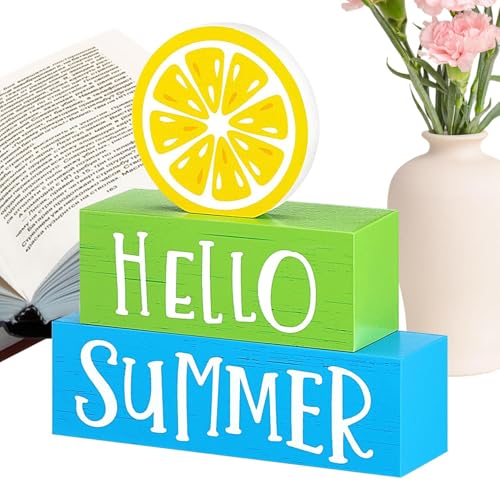 Hello Table Decorations – Zitronenschild – Rustikales buntes abgestuftes Tablett, freistehendes Urlaubsornament für Zuhause, Tischdekoration, Kaminsims, Schreibtisch, Kaminregal Hello Table Decorations – Zitronenschild – Rustikales buntes abgestuftes Tablett, freistehendes Urlaubsornament für Zuhause, Tischdekoration, Kaminsims, Schreibtisch, Kaminregal von Generisch