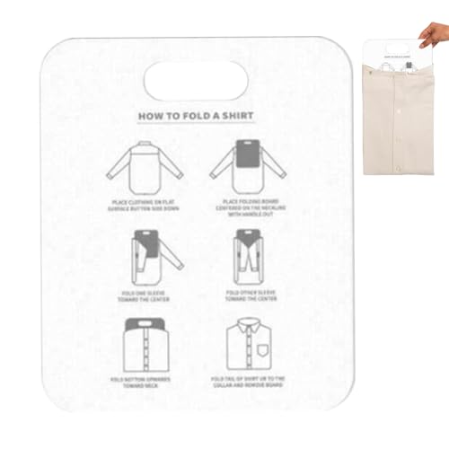 Hemden-Faltbrett | Kleidung Faltbrett | Stoff Fast Folder T Shirts Wäschemappe Organizer | Einfache Wäscheordner für schnelle Aufbewahrung zu Hause, Erwachsene und Kinder zum Organisieren von Kleidung Hemden-Faltbrett | Kleidung Faltbrett | Stoff Fast Folder T Shirts Wäschemappe Organizer | Einfache Wäscheordner für schnelle Aufbewahrung zu Hause, Erwachsene und Kinder zum Organisieren von Kleidung von Generisch