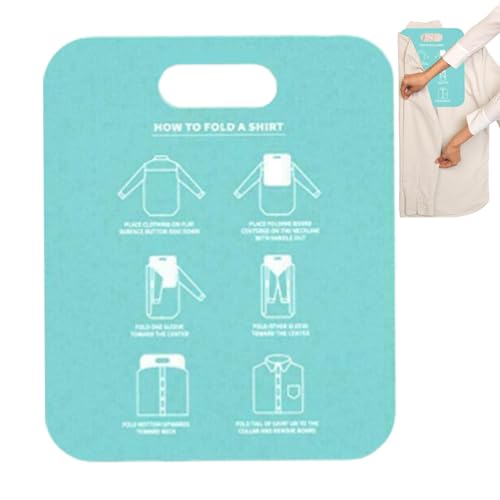 Hemden-Faltbrett | Kleidung Faltbrett | Stoff Fast Folder T Shirts Wäschemappe Organizer | Einfache Wäscheordner für schnelle Aufbewahrung zu Hause, Erwachsene und Kinder zum Organisieren von Kleidung Hemden-Faltbrett | Kleidung Faltbrett | Stoff Fast Folder T Shirts Wäschemappe Organizer | Einfache Wäscheordner für schnelle Aufbewahrung zu Hause, Erwachsene und Kinder zum Organisieren von Kleidung von Generisch