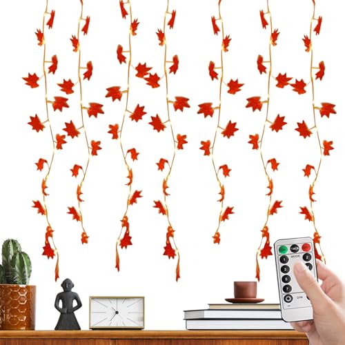 Herbst Lichterkette | USB Herbstblätter Lichterkette Mit Timer,Ambiente Beleuchtung Mit Fernbedienung Für Thanksgiving Halloween Zuhause Außenbereich Schlafzimmer Landhaus Garten,Für Zuhause Deko Wohn Herbst Lichterkette | USB Herbstblätter Lichterkette Mit Timer,Ambiente Beleuchtung Mit Fernbedienung Für Thanksgiving Halloween Zuhause Außenbereich Schlafzimmer Landhaus Garten,Für Zuhause Deko Wohn von Generisch