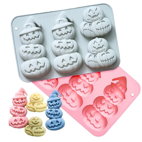 Herbst Silicone Förmchen | 2 Stück Kürbis formen Antihaft,Thanksgiving Halloween Backwerkzeuge Kürbis für Muffin Würfel Cupcake Fondant Pfannkuchen Schokolade Seife Herbst Silicone Förmchen | 2 Stück Kürbis formen Antihaft,Thanksgiving Halloween Backwerkzeuge Kürbis für Muffin Würfel Cupcake Fondant Pfannkuchen Schokolade Seife von Generisch