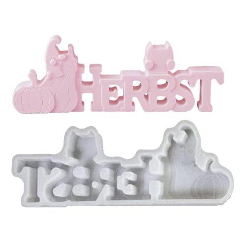 Herbst Silikonform - Einfache Entnahme Gnome Kürbisformen,Silikon Herbst Buchstaben Giessform | Für Festliche Heimdekoration Bastelbedarf Duftseife Herbst Silikonform - Einfache Entnahme Gnome Kürbisformen,Silikon Herbst Buchstaben Giessform | Für Festliche Heimdekoration Bastelbedarf Duftseife von Generisch