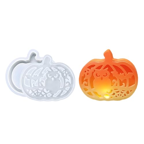 Herbst-Silikonformen – Kürbis- , Epoxidharz-Formen – Bastelzubehör für Epoxidwachs, Teelichthalter, Heimdekoration, Halloween, Erntedankfest, Tischdekoration von Generisch