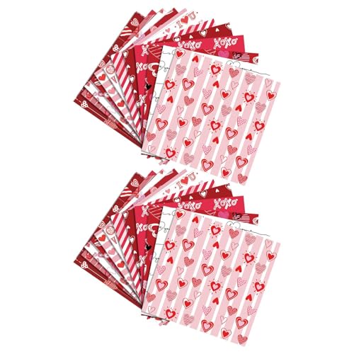 Herz-Scrapbook Papier | Valentine Scrapbook Papier Spezialpapier | Doppelseitiges Kartonpapier Liebe Herz Bastelpapier für Geburtstag Herz-Scrapbook Papier | Valentine Scrapbook Papier Spezialpapier | Doppelseitiges Kartonpapier Liebe Herz Bastelpapier für Geburtstag von Generisch