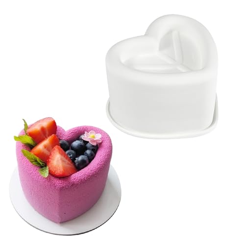 Herz-Stern-quadratische Kuchen-Silikon-Form, Schokoladen-Mousse-Form, Seifenkerze Gips-Herstellung Formen für Küchen-Backwaren-Werkzeuge Herz-Stern-quadratische Kuchen-Silikon-Form, Schokoladen-Mousse-Form, Seifenkerze Gips-Herstellung Formen für Küchen-Backwaren-Werkzeuge von Generisch