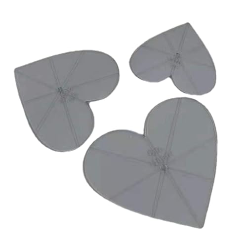 Herzform-Schablonen-Set – Herzmuster-Quiltschablone, Lineal-Schablone, Stanzschablone, Quilt-Vorlagen für Schneider, Quilten, Nähen, Basteln, Stickerei von Generisch