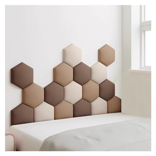 Hexagon Gepolsterte Wandpaneele Selbstklebend Kinderzimmer Dekor 3D Anti-Kollisionspolsterung für Wand und Kopfteil Schutz Hexagon Gepolsterte Wandpaneele Selbstklebend Kinderzimmer Dekor 3D Anti-Kollisionspolsterung für Wand und Kopfteil Schutz von Generisch