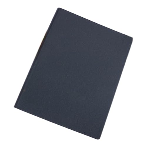 High-End-Business-Lose-Notizbuch Perlglanz-Farbwechsel-Lederseite 18KB5 Loses Neun-Loch-Notizbuch Notizheft Liniert Ringbuch (Black, One Size) von Generisch