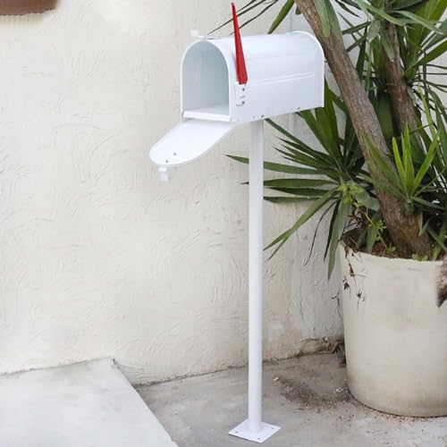Hocher Briefkasten für den Außenbereich mit Bodenständer – wetterfeste Briefablage für Stadthaus und Garten von Generisch