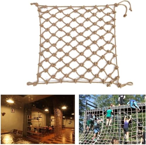 Hochfestes Juteseil, Sisalseilnetz für Kinder und Haustiere, Sicherheitsnetz für Balkon, Treppe, dekoratives Gartengeländer, Behälterschutz, vielseitig einsetzbar im Freien Hochfestes Juteseil, Sisalseilnetz für Kinder und Haustiere, Sicherheitsnetz für Balkon, Treppe, dekoratives Gartengeländer, Behälterschutz, vielseitig einsetzbar im Freien von Generisch