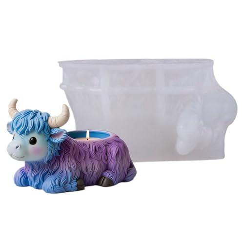 Hochlandkuhform, flexible Harzform, bezaubernde Tierdekoration, kreatives 3D-Gießen mit niedlichem Ornament, handgefertigtes Design für Klassenzimmer, Kinderzimmer, Urlaub, Rasen Hochlandkuhform, flexible Harzform, bezaubernde Tierdekoration, kreatives 3D-Gießen mit niedlichem Ornament, handgefertigtes Design für Klassenzimmer, Kinderzimmer, Urlaub, Rasen von Generisch