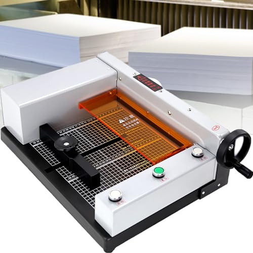 Hochleistungs-Guillotine-Papierschneider, elektrischer Papierschneider für den industriellen Einsatz, 40 mm Schnittstärke mit klaren Führungsrastern von Generisch