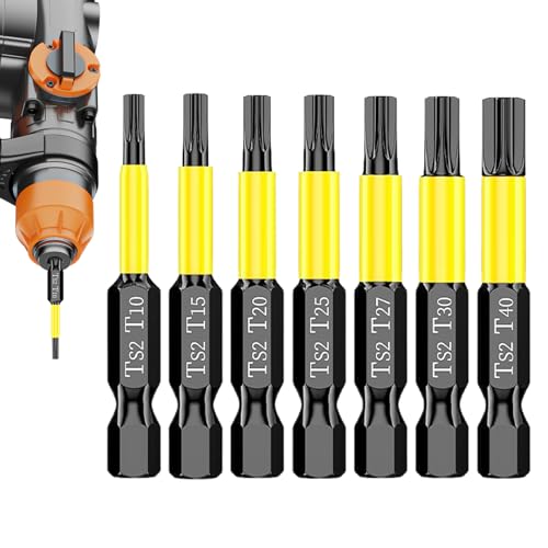 Hochmagnetischer Schraubendreher Bohrersatz | 7er Schraubendreher-| Präzisions-Adapter Robuster Antrieb Für Holz Metall Bauarbeiten Heimwerken Professionelle Anwendungen von Generisch