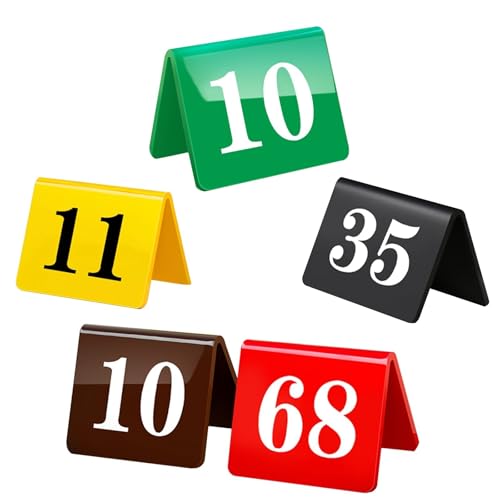 Hochzeitstischnummern 1-10, doppelseitig, stapelbar, Zeltkarten für Restaurants, Cafés, Partys und Bankette, elegantes rotes Design für einfaches Sitzarrangement Hochzeitstischnummern 1-10, doppelseitig, stapelbar, Zeltkarten für Restaurants, Cafés, Partys und Bankette, elegantes rotes Design für einfaches Sitzarrangement von Generisch