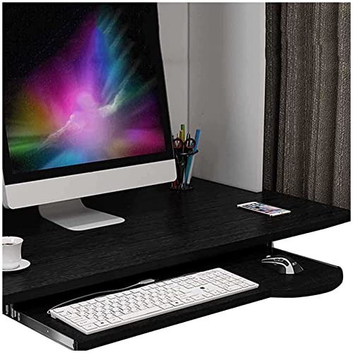 Höhenverstellbare Tastaturablage mit Schreibtischablage aus Holz, platzsparende Schiebetastatur und Mausverlängerung für Home Office, ergonomisches Design für Komfort und Produktivität Höhenverstellbare Tastaturablage mit Schreibtischablage aus Holz, platzsparende Schiebetastatur und Mausverlängerung für Home Office, ergonomisches Design für Komfort und Produktivität von Generisch
