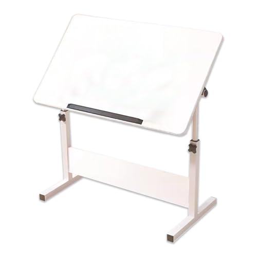 Höhenverstellbarer Zeichentisch, Kunstschreibtisch für Künstler, weißer Comter-Schreibtisch für Zuhause, Büro, 50 x 80 cm, Zeichentisch mit verstellbaren Winkeln, Staffeleien im Lieferumfang enthalten Höhenverstellbarer Zeichentisch, Kunstschreibtisch für Künstler, weißer Comter-Schreibtisch für Zuhause, Büro, 50 x 80 cm, Zeichentisch mit verstellbaren Winkeln, Staffeleien im Lieferumfang enthalten von Generisch