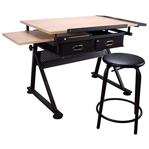 Höhenverstellbarer Zeichentisch, neigbarer Basteltisch mit Aufbewahrung, Ahornplatte, Kunsttisch für Home Office & Studio, vielseitige Zeichenstation für Künstler und Kreative Höhenverstellbarer Zeichentisch, neigbarer Basteltisch mit Aufbewahrung, Ahornplatte, Kunsttisch für Home Office & Studio, vielseitige Zeichenstation für Künstler und Kreative von Generisch