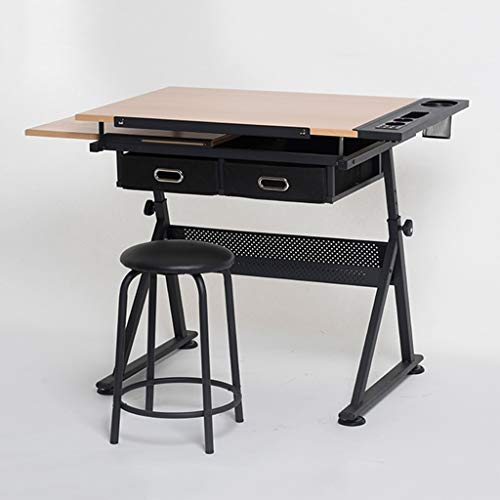 Höhenverstellbarer Zeichentisch, neigbarer Zeichentisch mit Aufbewahrung, Ahornplatte, Basteltisch für Home Office & Kunstprojekte, vielseitiges Design für Künstler und Kreative Höhenverstellbarer Zeichentisch, neigbarer Zeichentisch mit Aufbewahrung, Ahornplatte, Basteltisch für Home Office & Kunstprojekte, vielseitiges Design für Künstler und Kreative von Generisch