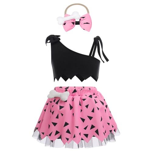 Höhlenmensch-Kostüm für Mädchen ohne Kleidung für Kleinkinder, für Halloween, historisches Höhlenmädchen, Netzstoff, Tüll, Kleidung, Rosa, 3–4 Jahre Höhlenmensch-Kostüm für Mädchen ohne Kleidung für Kleinkinder, für Halloween, historisches Höhlenmädchen, Netzstoff, Tüll, Kleidung, Rosa, 3–4 Jahre von Generisch